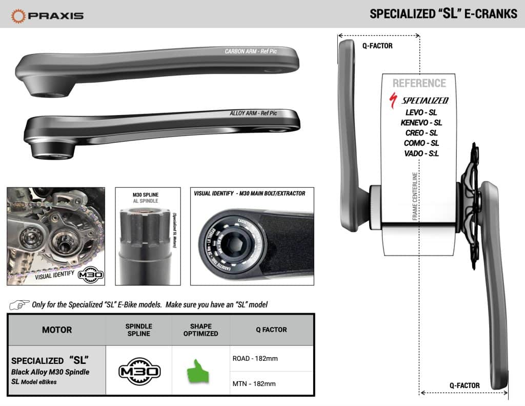 E-CRANKS | SPECIALIZED SL1.1/M30